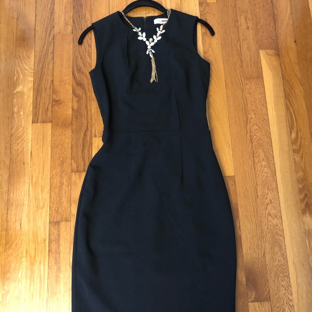 Calvin Klein Pleat Detail Sheath Dress
